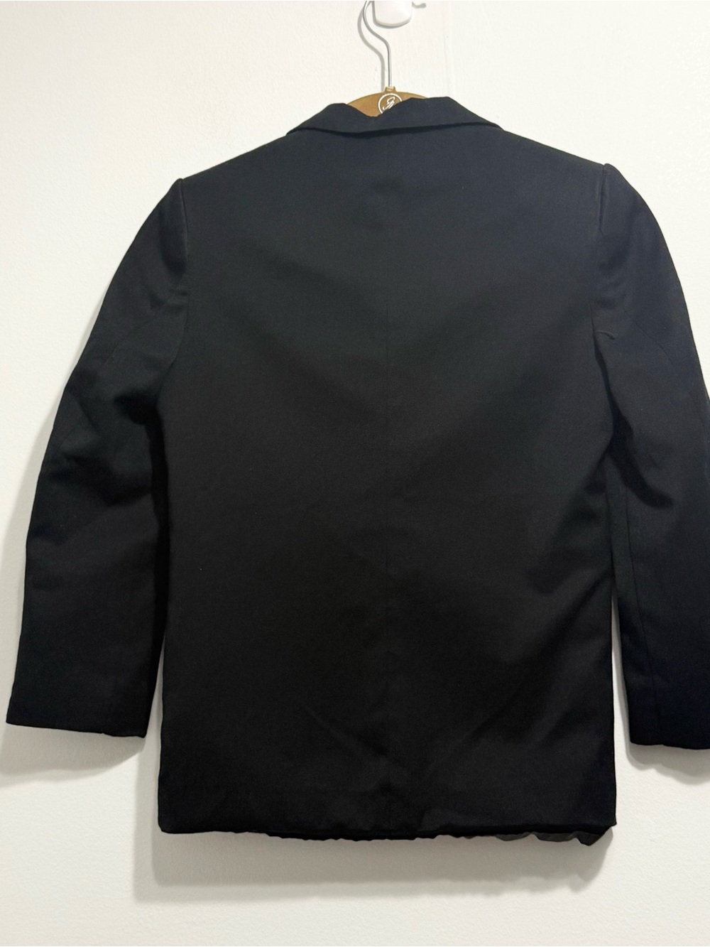 IZOD Boys Black Wool Blend Formal 2 Button Blazer Jacket Size 8 Regular - Picture 3 of 7
